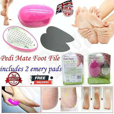 £6.39 • Buy Rysons Pedi Mate Egg Foot File For Smooth Beautiful Feet With Two Emery Pads New