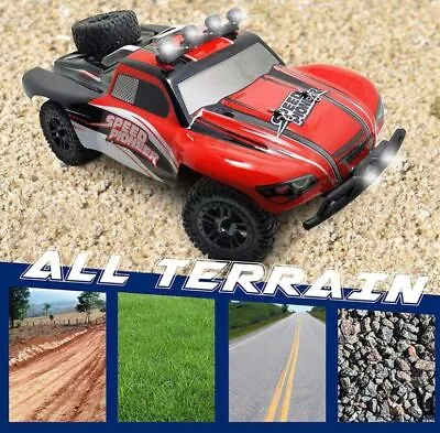 Rtr Short Course Speed Buggy 4WD - 1:18 Rc-Car With Lighting & Two Batteries • £81.32