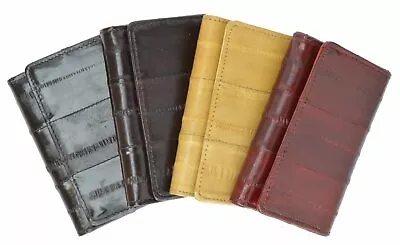 Genuine Eel Skin Key Holder Wallet With Snap Button Closure By Marshal® • $20.99