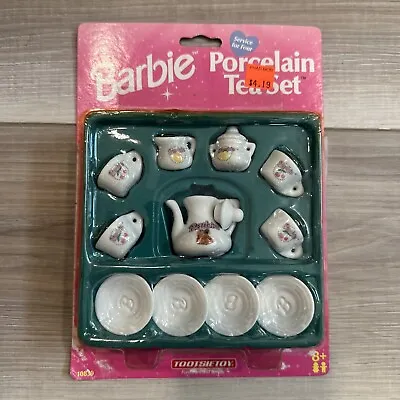 Vintage Barbie Miniature Porcelain/China Toy Tea Set Service For Four 1998 NIB • $9.50