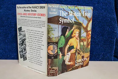 NANCY DREW TRUE 1st PRINTING #33 WITCH TREE SYMBOL W/DJ 1955C-1 FARAH'S GUIDE • $10.50