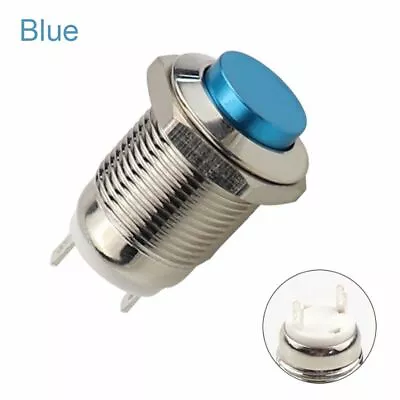 High Round Start Ring 250V 12mm Momentary Metal Push Button Switch • $8.18