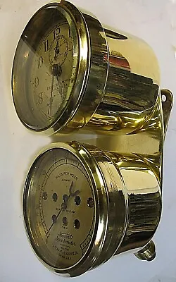 Brass Stewart Speedometer W/stewart Clock Model T Ford Stanley Reo T Speedster • $1675