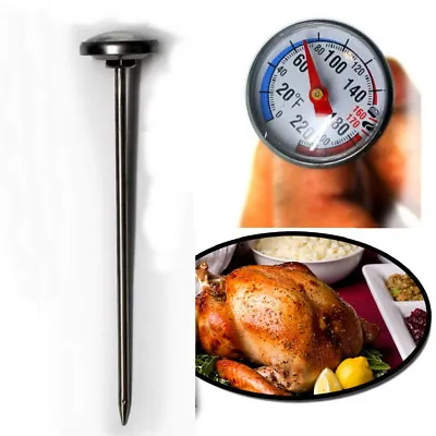 £5.19 • Buy Meat Thermometer Chicken Turkey Poultry Probe Temperature Cooking Baking Food 