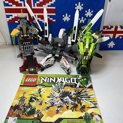 LEGO Ninjago 9450 Rise Of The Snakes Epic Dragon Battle -Incomplete 90% -No Figs • $80