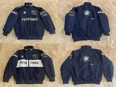 Adult F1 Vintage Racing Jacket Ebroidered Cotton Padded BMW Jacket • $70