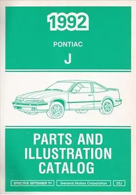 $36.95 • Buy 1992 Pontiac Sunbird Parts Book Illustrated Master Part Catalog