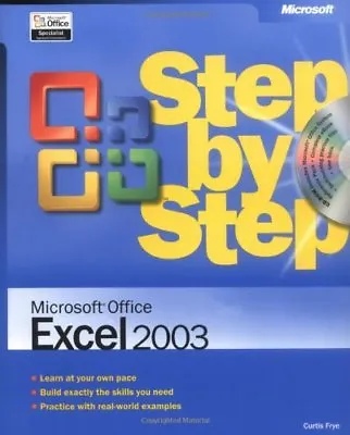 Excel 2003 Step By Step Book/CD Package (Step By Step (Microsof .9780735615182 • £3.57