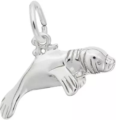 Sterling Silver Manatee Charm By Rembrandt • $30