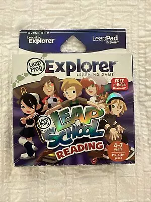 LeapFrog Explorer Learning Game Leap School Reading Pre-K-1  New In Sealed Box • $22.17