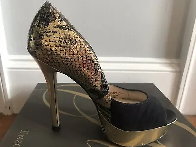 Enzo Angiolini Black/Gold Tempietto • $34.99