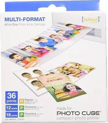 Multi-Format All-In-One Photo And Ink Cartridge For Photo Cube VuPoint • $15.95