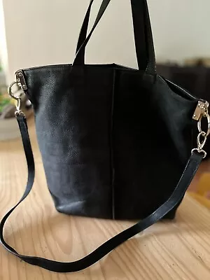 Zara Woman Suede Black Tote Bag (See Pics For Details) • $62