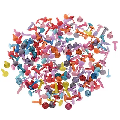 200 Pieces Round Mini Button Brads - Multi Colours - Split Pin • £4.92