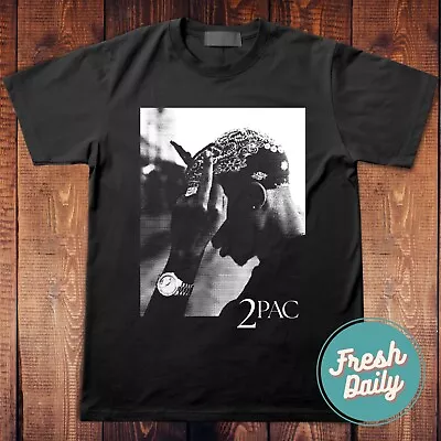 2Pac Tupac Shakur T-Shirt 2Pac Rapper T-shirt 90's Hip Hop Clothing 2Pac Merch • $25