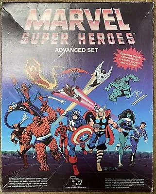 1986 Marvel Super Heroes Players Book TSR RPG Spiderman Thor Hulk - Plus Map • $185