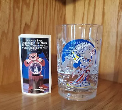 VINTAGE Walt Disney World 25th Anniversary McDonald's Tumbler Mickey Epcot • $14.95