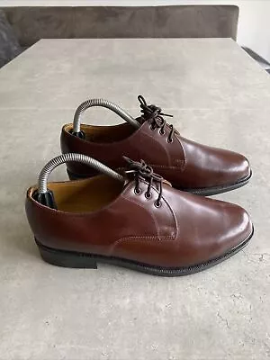 DB Fine Footwear Mens Brown Leather Plain Toe Lace Up Shoes UK 6.5 • £12.99