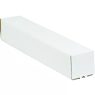 White Square Mailing Tubes 18  L X 3  W X 3  H Pack Of 25 • $50.20