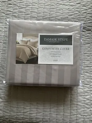 Charter Club Damask Stripe 500 Tween Comforter Cover. • $48