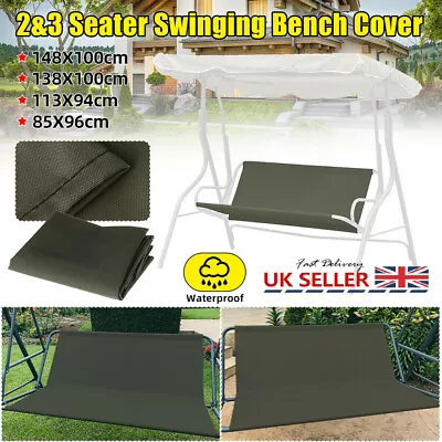 £10.98 • Buy 2 Or 3 Seater Waterproof Swing Seat Hammock Cover For Garden Replacement Part UK