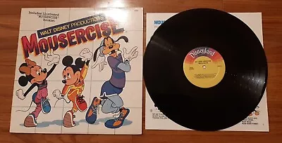 Walt Disney Productions Mousercise LP Disneyland 62516 Vg+ With Booklet • $12.90