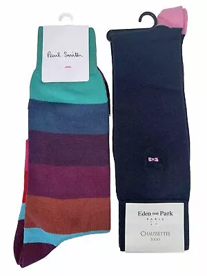 Eden Park Long Navy Blue Colour Paul Smith Multicoloured Socks • £12.99