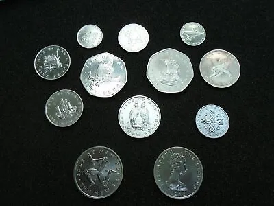 Isle Of Man Silver Coins 50p 10p 5p 2p 1p CHOOSE YOURS POBJOY MINT DD MINT MARK • £39.99
