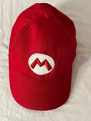Super Mario Baseball Cap Adjustable Strap (Red Cap) Youth One Size Fits Most • $6