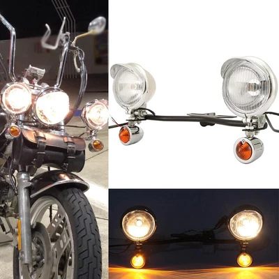 $69.99 • Buy Passing Spot Turn Signals Light Bar Kit For Yamaha V Star XVS 650 950 1100 1300