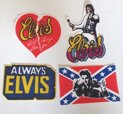 ELVIS PRESLEY -  Vintage Lot Fabric Unused Luggage Stickers 3  And 4  • $22.20