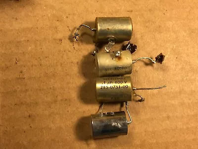 4 Vintage Tektronix Sprague Vitamin Q .1 Uf 600v PIO Guitar Amp Capacitors #G • $50