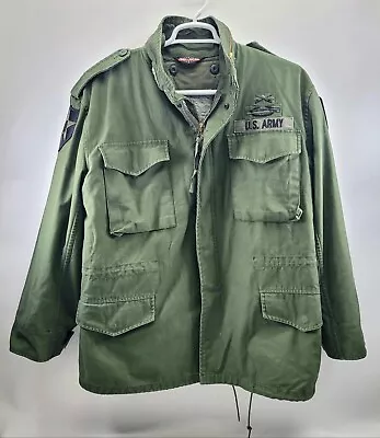 US Army Coat Tru Spec Cold Weather Field Jacket *W/ Liner * Men Large Military • $79.99