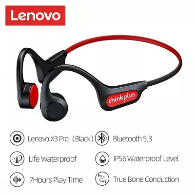 Lenovo X3 Pro Bone Conduction Earphones Bluetooth Hifi Ear-hook Cycling Earbuds • $25.50