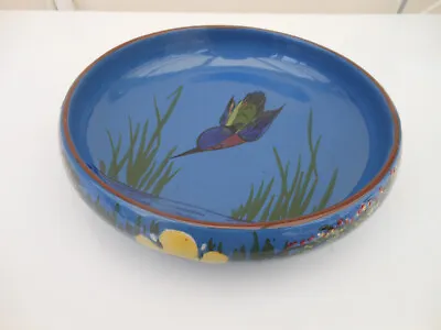 Longpark Torquay Pottery Kingfisher Large Bowl • £22