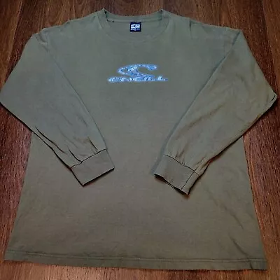 Vintage Y2k O’Neill Long Sleeve T-shirt  Faded Olive Green Fits As Medium  • $24.99