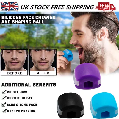 Jawline Exerciser Jaw Face Neck Trainer Toner Facial Ball Anti-Wrinkle Toning UK • £5.98