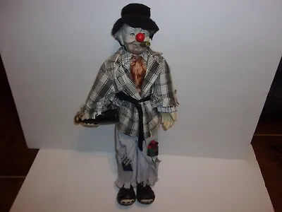 Vintage Hobo Clown Doll Figure With Booze Bottle Drunk Bum • $22.50