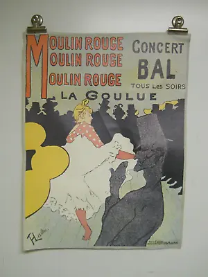 Vintage Moulin Rouge Concert Bal Tous Les Soirs La Goulue Canvas Art Poster • $29.96