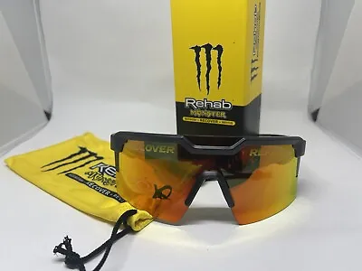 Monster Rehab Energy Heatwave Sunglasses Future Tech Orange Lens Z87+ Rare! 🔥 • $80