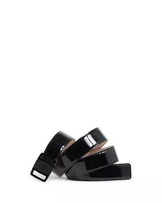 Ferragamo Adjustable Leather Belt  -  Belts  - Black • $282