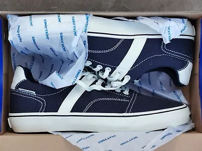 £15 • Buy Jack & Jones Canvas Shoes Size 7 Navy BNIB