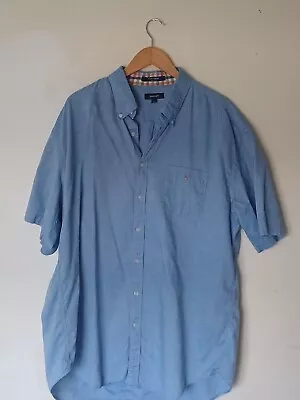 Gant Cotton Shirt Mens XXXL 3XL Blue Short Sleeve Casual Fit / Colour Oxford  • £9.99