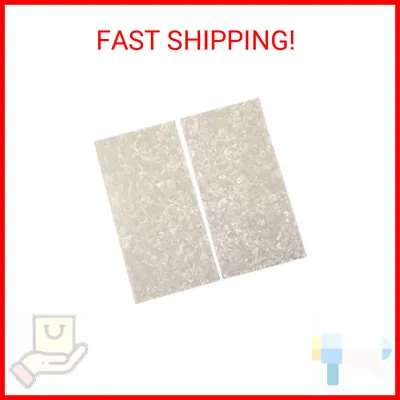 SUPVOX 2pcs Inlay Material White Mother Of Pearl Shell Blanks Sheet Rectangle In • $15.35