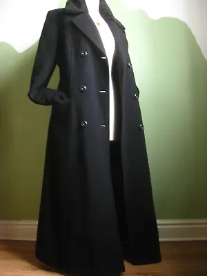 £229.99 • Buy WINDSMOOR Long TRENCH COAT 12 Fit Flare Fur Collar Duster Great Victorian Riding