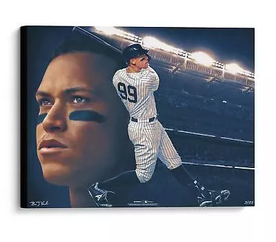 Autographed Aaron Judge Yankees 20x24 Art • £144.66