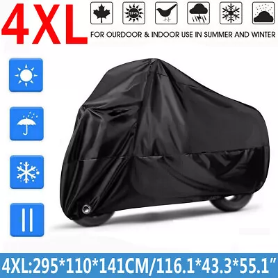 $26.50 • Buy 4XL Motorcycle Cover Accessories Waterproof Bike For Harley-Davidson Touring