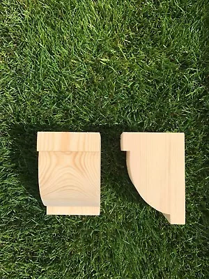 £21 • Buy Wooden Corbels (Shelf Brackets) Solid Pine Style C (1 Pair)