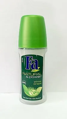 FA Natural And Power White Grape 48 Hour Antiperspirant Deodorant Roll On 50 Ml • $3.91