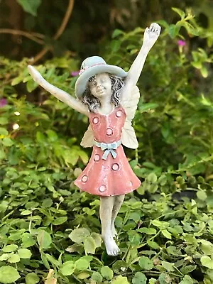  Miniature FAIRY GARDEN ~ Polka Dot Fairy Girl Lexi On Pick ~ Buy 3 Save $6 • $10.95